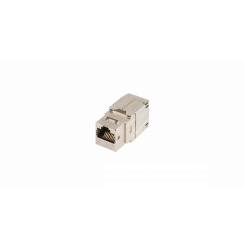 Модуль Keystone, Кат.8, RJ45/8P8C, самозажимной, экран., металлик