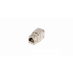 Модуль Keystone, Кат.8, RJ45/8P8C, самозажимной, экран., металлик Модуль Keystone, Кат.8, RJ45/8P8C, самозажимной, экран., металлик