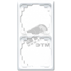 Рамка для кабель-канала 2 поста белая Рамка для кабель-канала 2 поста белая