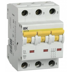 Выключатель автоматический ВА 47-60 3Р 2А 6кА D