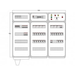 Щит управления электрообогревом DEVIbox HS 21x3400 D850 (в комплекте с терморегулятором) Щит управления электрообогревом DEVIbox HS 21x3400 D850 (в комплекте с терморегулятором)