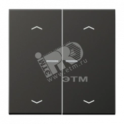 Клавиши для двойной кнопки BCU антрацит Клавиши для двойной кнопки BCU антрацит
