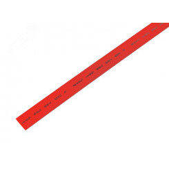 Термоусаживаемая трубка 12,0 6,0 мм, красная, упаковка 50 шт. по 1 м