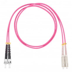 Шнур оптический коммутационный (патч-корд), SC-ST, дуплекс (duplex) OM4, нг(А)-HF, маджента, 7,0 м