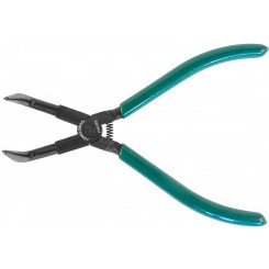 Щипцы загнутые 90° для стопорных колец удлиненные с ПВХ рукоятками, сжим, 215 мм, 10-32 мм Щипцы загнутые 90° для стопорных колец удлиненные с ПВХ рукоятками, сжим, 215 мм, 10-32 мм