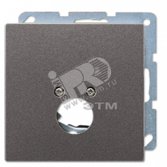 Крышка для одного гнезда подключения громкоговорителя антрацит Крышка для одного гнезда подключения громкоговорителя антрацит