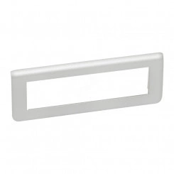 Рамка пластиковая Mosaic 8 модулей алюминий Рамка пластиковая Mosaic 8 модулей алюминий