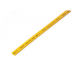 Термоусаживаемая трубка 7,0 3,5 мм, желтая, упаковка 50 шт. по 1 м