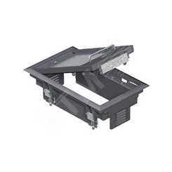 Лючок GES2U (универсальный) 3xModul45 (полиамид, бежевый)