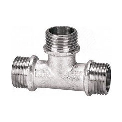 Тройник ННН 1/2'х1/2'х1/2' никелированный