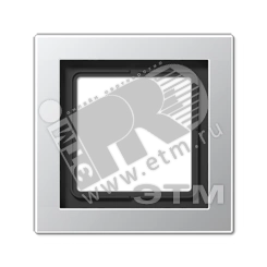 Рамка 1-я для горизонтальной/вертикальной установки Серия- LS-Design Материал- металл Цвет- алюминий Рамка 1-я для горизонтальной/вертикальной установки Серия- LS-Design Материал- металл Цвет- алюминий