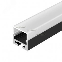 Профиль с экраном SL-LINE-2011M-2500 BLACK+OPAL SQUARE (ARL, Алюминий)