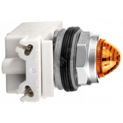 Лампа сигнальная 30мм 230В желтая