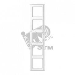 Рамка 5 постов белая Рамка 5 постов белая