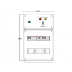 Щит управления электрообогревом DEVIbox HS 2x3400 D330 (в комплекте с терморегулятором и датчиком температуры)