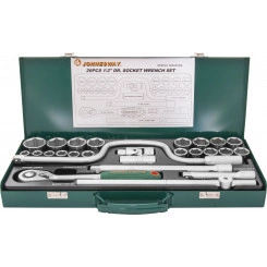 Набор головок торцевых 1/2''DR, 12-34 мм, 26 предметов Набор головок торцевых 1/2''DR, 12-34 мм, 26 предметов