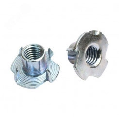 Гайка мебельная забивная оцинк. М4 (10 шт) Гайка мебельная забивная оцинк. М4 (10 шт)