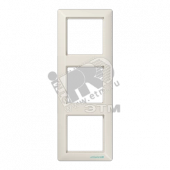 Рамка 3 поста слоновая кость Рамка 3 поста слоновая кость