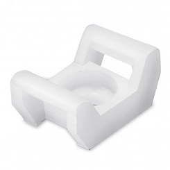 Основание 18х13, белое под винт М3 для хомутов шириной до 3,6мм Основание 18х13, белое под винт М3 для хомутов шириной до 3,6мм