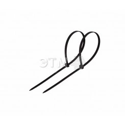 Хомут-стяжка кабельная нейлоновая 80x2,5 мм, черная, упаковка 100 шт