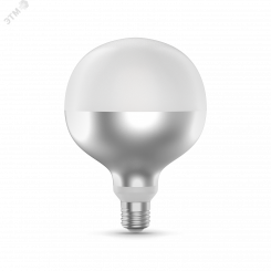 Лампа светодиодная LED 9 Вт 890 Лм 4100К белая Е27 G125 mirror-milky Filament Gauss