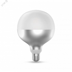 Лампа светодиодная LED 9 Вт 890 Лм 4100К белая Е27 G125 mirror-milky Filament Gauss Лампа светодиодная LED 9 Вт 890 Лм 4100К белая Е27 G125 mirror-milky Filament Gauss