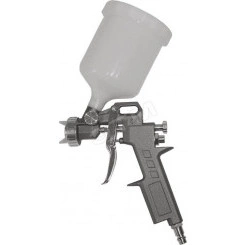Краскопульт пневматический, пластмассовый верхний бачок 600 мл, 1.5 мм Краскопульт пневматический, пластмассовый верхний бачок 600 мл, 1.5 мм