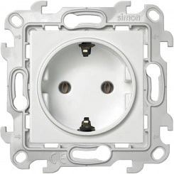 Розетка 2К+З Schuko без штор, белый Розетка 2К+З Schuko без штор, белый