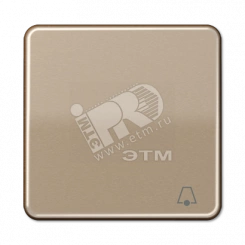 Клавиша с символом звонок золотая бронза Клавиша с символом звонок золотая бронза