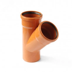 Тройник для наружной канализации 160x160/45 Тройник для наружной канализации 160x160/45