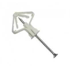 Дюбель-бабочка 10х50 с шурупом 4х60 для пустотелых конструкций 40 шт. Дюбель-бабочка 10х50 с шурупом 4х60 для пустотелых конструкций 40 шт.