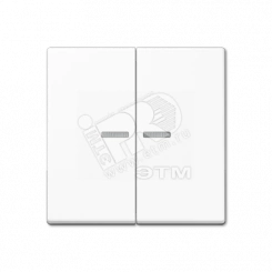 Клавиша 2-я для выключателей и кнопок с окошком для подсветки. Серия A500 Материал- дуропласт Цвет- белый Клавиша 2-я для выключателей и кнопок с окошком для подсветки. Серия A500 Материал- дуропласт Цвет- белый