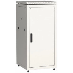 Шкаф сетевой 19дюйм ITK LINEA N 28U 600х600 мм металлическая передняя дверь серый