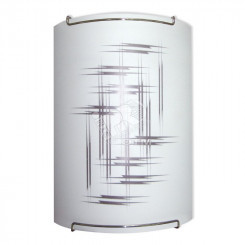 Светильник НББ-21-60 М21 Элегант 150х220 матовый белый/клипсы штамп металлик индивидуальная упаковка