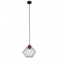 Светильник Конти 211 черн.муар медь (Плафон Ромб) НСБ 01-60-169 Е27 ИМ