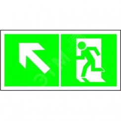 Пластина Напр. к эвакуационному выходу налево вверх BL-4020.E34