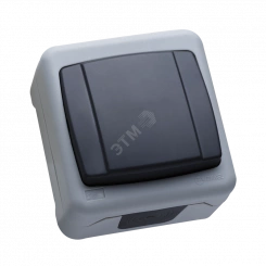 Выключатель одноклавишный IP55 герметичный серый (винтовой зажим) Выключатель одноклавишный IP55 герметичный серый (винтовой зажим)