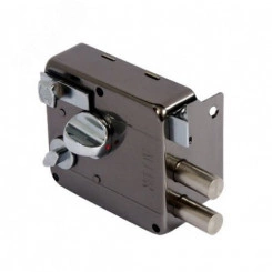 Замок накладной цилиндровый для деревянных дверей, АЛЛЮР 556 BN-R тёмный никель Замок накладной цилиндровый для деревянных дверей, АЛЛЮР 556 BN-R тёмный никель