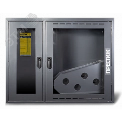 Шкаф пожарный навесной закрытый ПРЕСТИЖ 840х650х230 нержавеющая сталь