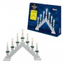 Фигура светодиодная «Новогодняя горка» 39 5х30 5см ULD-L7101-007/SWA WARM WHITE IP20 WHITE BRIDGE 7 светодиодов Теплый белый свет Корпус белый Материал пластик