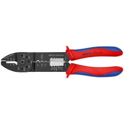 Пресс-клещи для резки и зачистки кабеля опрессовки кабельных наконечников и штекеров 3 гнезда обжим кабельных наконечников с изолятором и кабельных соединителей: 05-60 мм (AWG 20 - 10) j обжим кабельных наконечников без изолятора и кабельных сое Пресс-клещи для резки и зачистки кабеля опрессовки кабельных наконечников и штекеров 3 гнезда обжим кабельных наконечников с изолятором и кабельных соединителей: 05-60 мм (AWG 20 - 10) j обжим кабельных наконечников без изолятора и кабельных сое