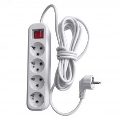 HM03-41-02 Удлинитель 4-местный с/з с выключ., 3x0,75мм2, 2м, 250В, 10А, сер Home (У10А-003), белый HM03-41-02 Удлинитель 4-местный с/з с выключ., 3x0,75мм2, 2м, 250В, 10А, сер Home (У10А-003), белый