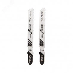 Пилка для электролобзика по металлу T118G 76 мм 25 зубьев на дюйм 0,9-1,2 мм (упак - 2 шт.)