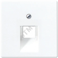 Накладка 1-ой телефонной/компютерной розетки IAE/UAE (1 x 8-пол.) Серия A500 Материал- дуропласт Цвет- белый Накладка 1-ой телефонной/компютерной розетки IAE/UAE (1 x 8-пол.) Серия A500 Материал- дуропласт Цвет- белый