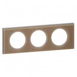 Рамка, трехпостовая, смальта мокка Рамка, трехпостовая, смальта мокка