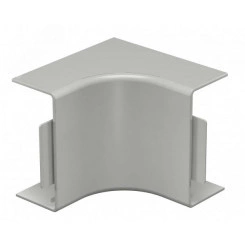 Крышка внутреннего угла кабельного канала WDK 40x90 мм (ПВХ, серый)