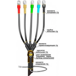 Муфта кабельная концевая 1ПКВ(Н)Тпб-5х(150-240)без наконечников