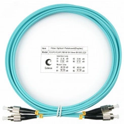 Шнур оптический duplex 3м FC-FC 50/125 mm OM3 LSZH FOP-50-FC-FC-3m Шнур оптический duplex 3м FC-FC 50/125 mm OM3 LSZH FOP-50-FC-FC-3m