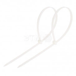 Хомут-стяжка кабельная нейлоновая PROconnect 350x4,8 мм, белая, упаковка 100 шт