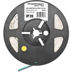 Лента светодиодная LEDх60/м 5м 4.8w/m 12в.Pro желтый Лента светодиодная LEDх60/м 5м 4.8w/m 12в.Pro желтый